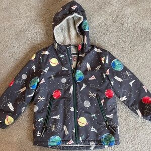 Mini Boden Sherpa Lined Winter Coat Size 6-7